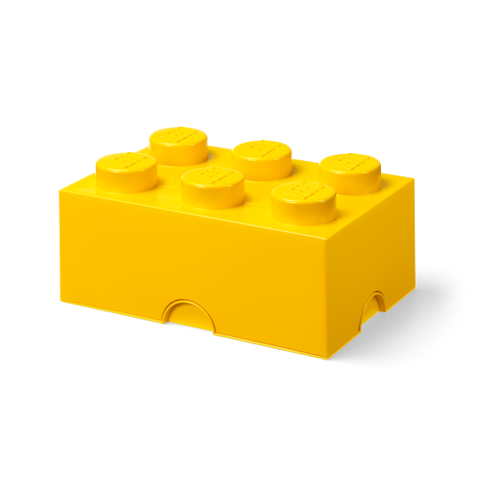 Room Copenhagen LEGO® Brick Boks 6 Knotter Gul Room Copenhagen LEGO® Brick Boks 6 Knotter Gul