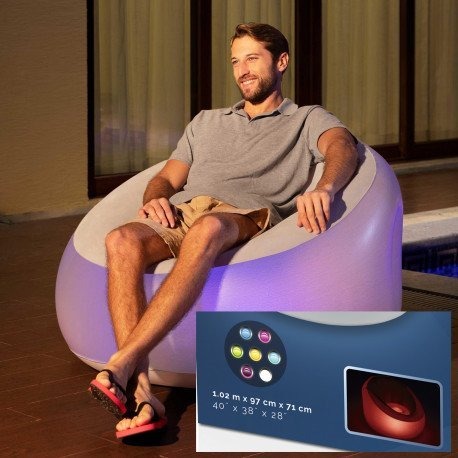 Bestway Bestway Inflate-A-Chair LED Lenestol