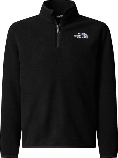 The North Face Teens' Glacier 1/4 Zip Pullover TNF Black M