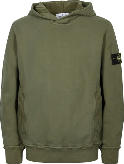 Stone Island Kids Junior Hoodie Green 128