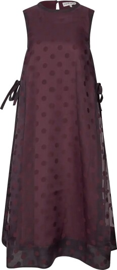 STINE GOYA 2069 Organza Tied A Line Dress Burgundy L STINE GOYA 2069 Organza Tied A Line Dress Burgundy L