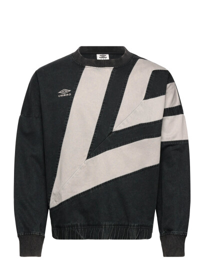 Umbro Washed Diamond Drill Sweat - Black - L
