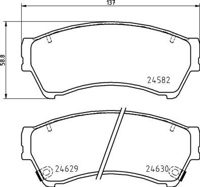 Bremseklosser BREMBO P 49 060 Bremseklosser BREMBO P 49 060