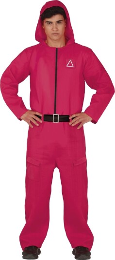 Squid Game Inspirert Jumpsuit Herrekostyme Strl S