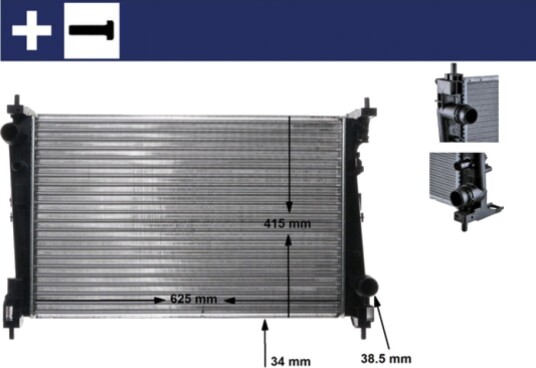 Radiator MAHLE ORIGINAL CR 1112 000S