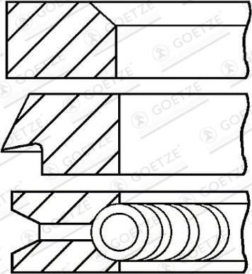 Stempelringsett GOETZE ENGINE 08-304000-00
