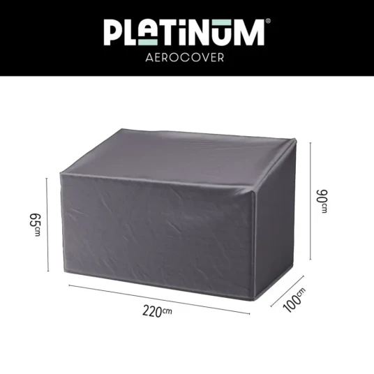 Platinum Aerocover Trekk til loungebenk HB 220x100xH65/90 Aerocover Antrasitt