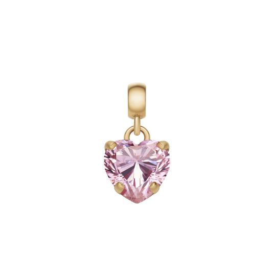 Daniel Wellington DW Charm Heart Crystal 12x6mm Gold/Pink Daniel Wellington DW Charm Heart Crystal 12x6mm Gold/Pink