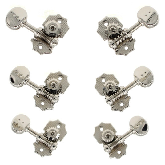 Graph Tech Prn-4324-N0 Ratio Electric Guitar Machine Heads 3+3 - Nickel