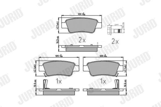 Bremseklosser JURID 572606J Bremseklosser JURID 572606J