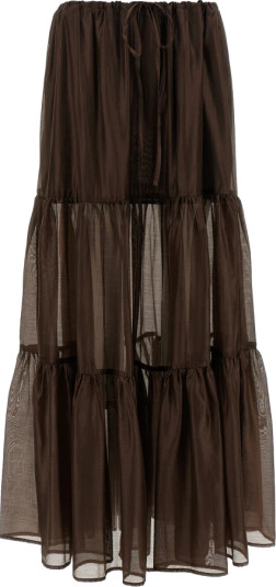 Twinset Dame Skjørt Brun S,