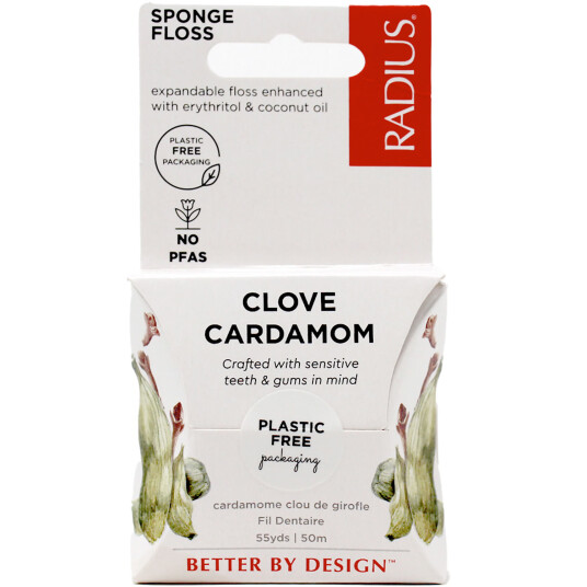 Vegansk tanntråd Radius Floss fedd kardemomme Vegansk tanntråd Radius Floss fedd kardemomme