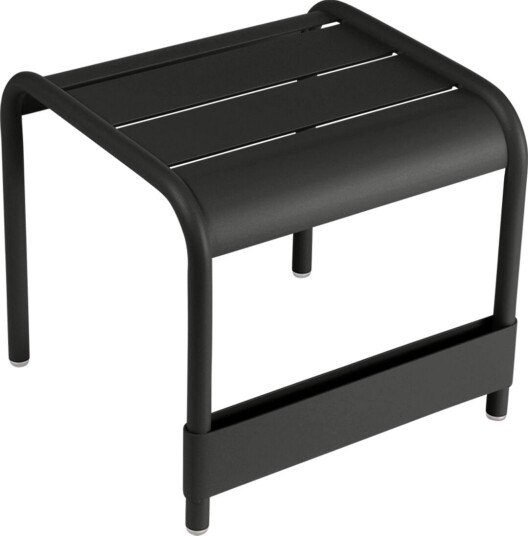 Fermob   Luxembourg Small Low Table/footrest Liquorice   Utendørs Småbord Og Sidebord