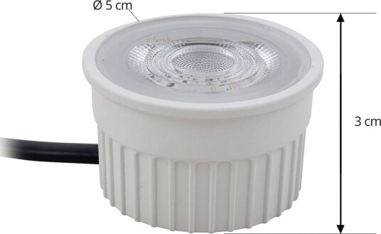 Prios innfelt takspot Fibur med LED modul beige sett 10 stk PRIOS dimbar Krem / amber Stue / spisestue Metall Moderne