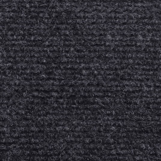 vidaXL Utstillingsteppe ribbet 1,2x15 m antrasitt