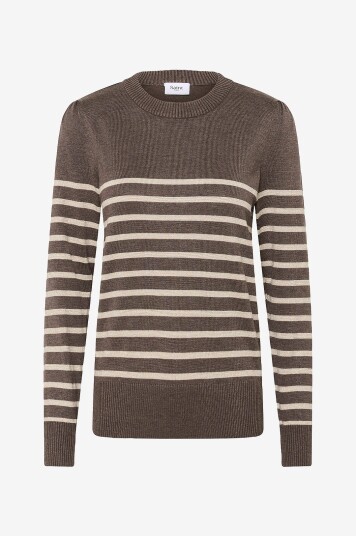 Saint Tropez Pullover MilaSZ Shimmer Stripe Beige