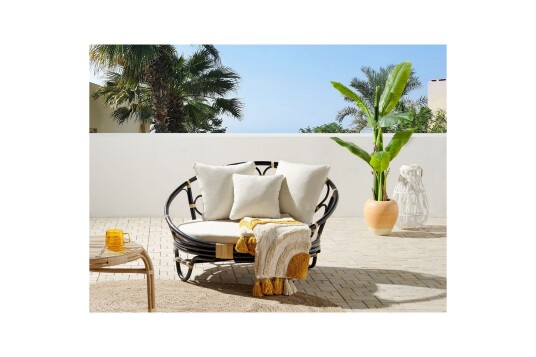 Solstol Rossano Svart beige Solstol Rossano Svart beige
