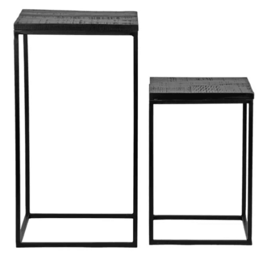 Trend Collection Sidebord Svart 2 stk