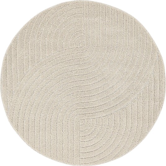 Runde tepper Wendy beige Størrelse: Ø 120 cm