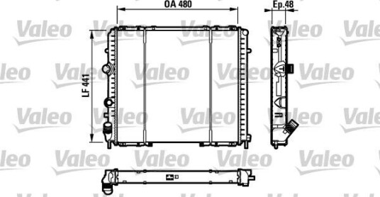 Radiator VALEO 732072