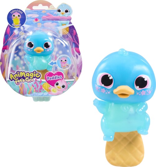 Animagic Let"s Glo Platypus Figur Blå