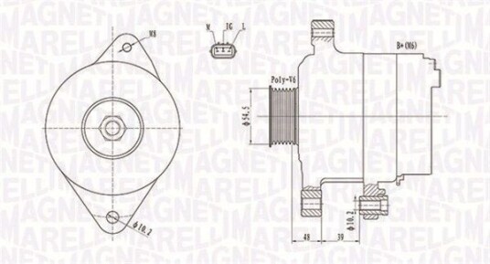 Dynamo MAGNETI MARELLI 063731800010 Dynamo MAGNETI MARELLI 063731800010