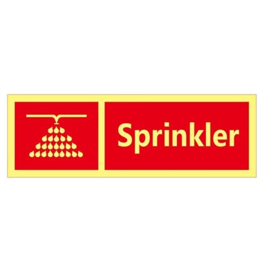 Skilt Sprinkler Enkel Skilt Sprinkler Enkel