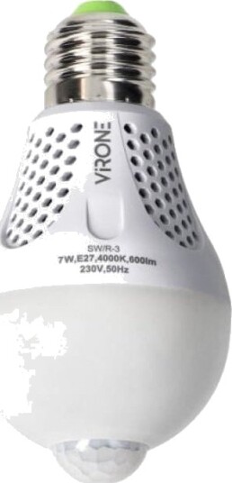 Orno Namib Led Pir 7W A60 Lyspære Med Pir 7W 600 Lm 4000K Sw/R 3