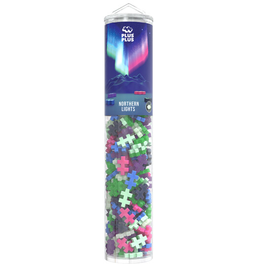 Plus Plus MINI Byggesett – Tube 240 Deler – Northern Lights Mix
