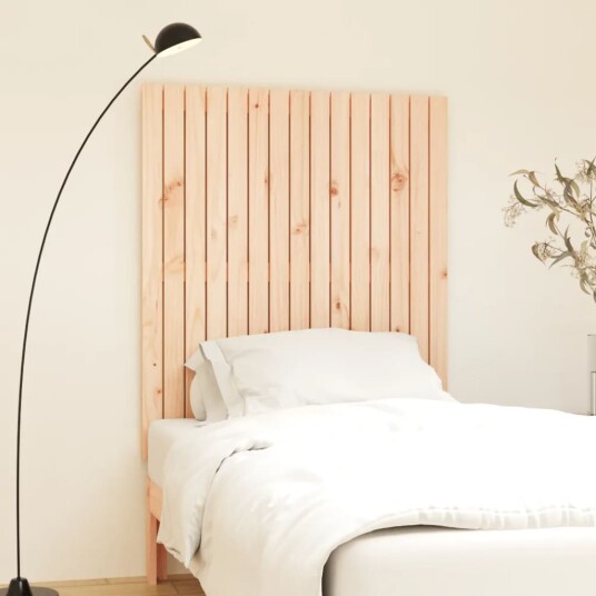 vidaXL Veggmontert hodegavl 95,5x3x110 cm heltre furu