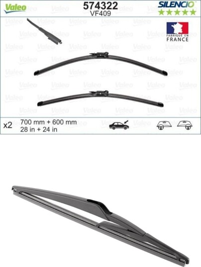 VALEO VAL298N0083 Vindusvisker