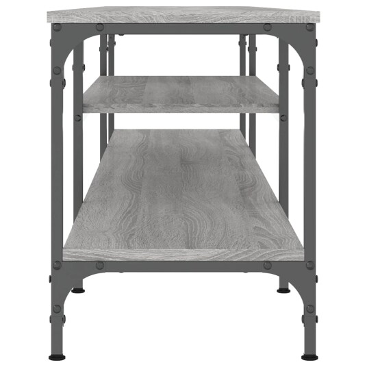 vidaXL TV-benk grå sonoma 201x35x45 cm konstruert tre og jern vidaXL TV-benk grå sonoma 201x35x45 cm konstruert tre og jern