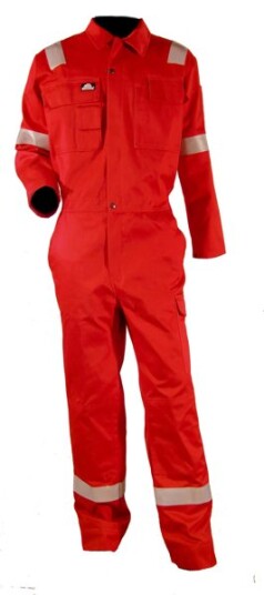Bulldog Kjeledress Rød M/Glidelås 46