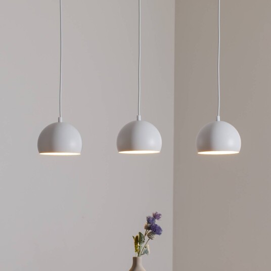 Luminex Sool pendellampe hvit tre lys Luminex Sool pendellampe hvit tre lys