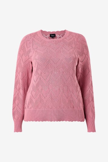 Zizzi   Pullover caEmmi   Rød