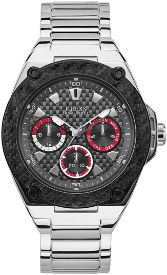 Guess Herreklokke W1305G1 Sort/Stål Ø45 mm Guess Herreklokke W1305G1 Sort/Stål Ø45 mm