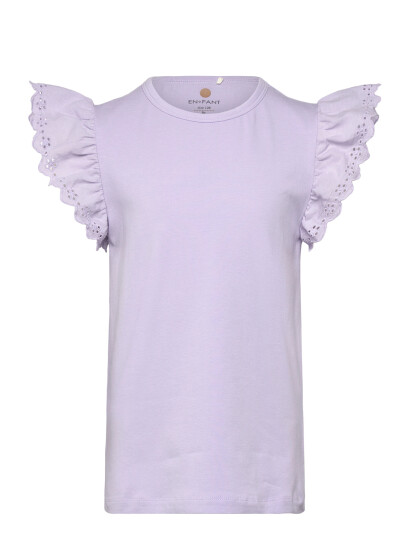 En Fant T Shirt Ss Purple 128 En Fant T Shirt Ss Purple 128