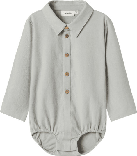 Lil' Atelier Nbmhadam skjortebody Mirage Gray Lil' Atelier Nbmhadam skjortebody Mirage Gray
