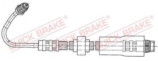 Bremseslange QUICK BRAKE 37.930