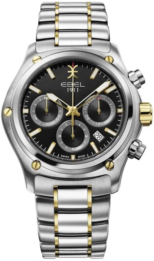 Ebel 1911 Herreklokke 1216619 Sort/18 karat gult gull Ø44 mm
