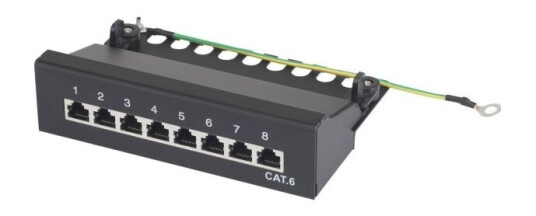 Renkforce 8 Port Netzwerk-Patchpanel Cat 6 1 He