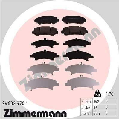 Bremseklosser ZIMMERMANN 24632.970.1