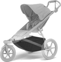 Thule Sweden Urban Glide Single Extended Cargo Basket Black Thule Sweden Urban Glide Single Extended Cargo Basket Black