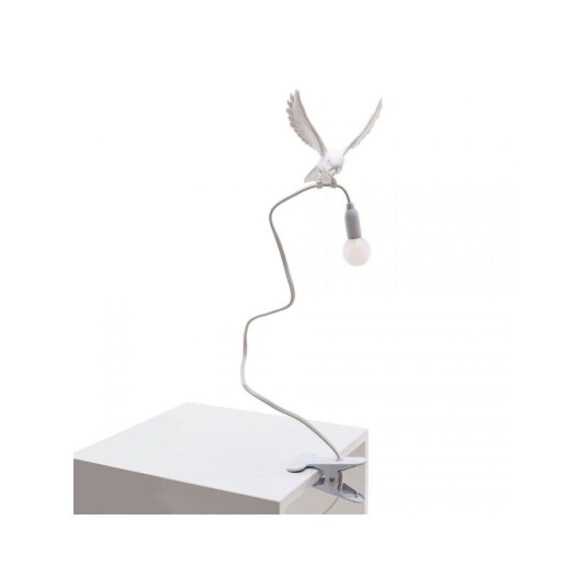 Seletti - Sparrow Landing Klypelampe White