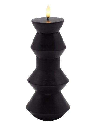 Sirius Home Nordisk Skulptur Sille Geometri Ø9X20,5 Cm Sort Black Sirius Home Nordisk Skulptur Sille Geometri Ø9X20,5 Cm Sort Black