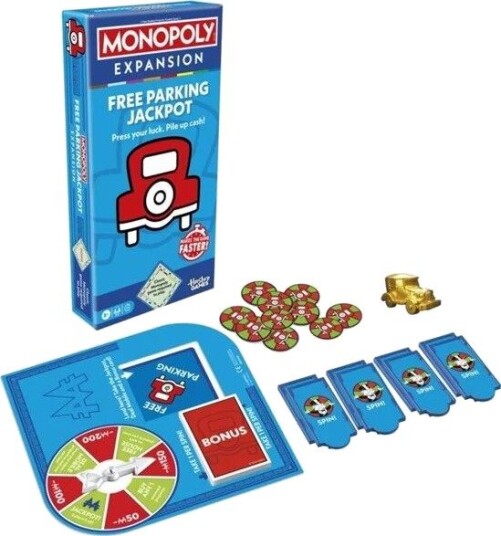 Hasbro Monopoly Free Parking Jackpot Utvidelse Engelsk Hasbro Monopoly Free Parking Jackpot Utvidelse Engelsk