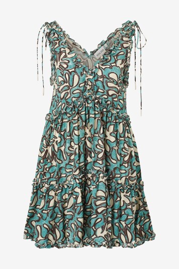 By Malina Kjole Arabella Frill Detailed Mini Dress Flerfarget By Malina Kjole Arabella Frill Detailed Mini Dress Flerfarget