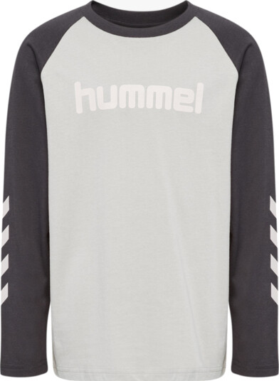 Hummel Junior Logo T Shirt Long Sleeve Sort 122/128