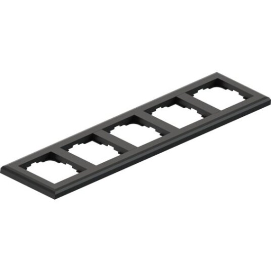 Namron Kombinasjonsplate Edge 5 hull Matt Sort