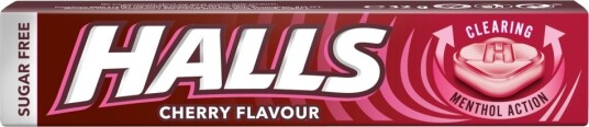 Halls Menthol Action Halspastiller Cherry 32g